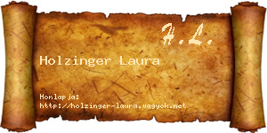 Holzinger Laura névjegykártya