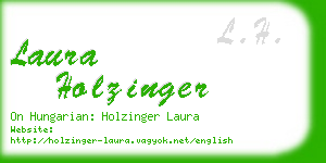 laura holzinger business card